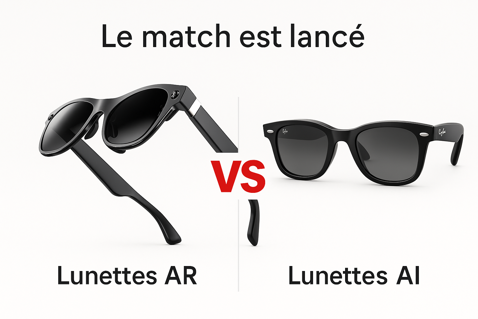 Lunettes de Réalité Augmentée vs lunettes connectées : Le match est lancé