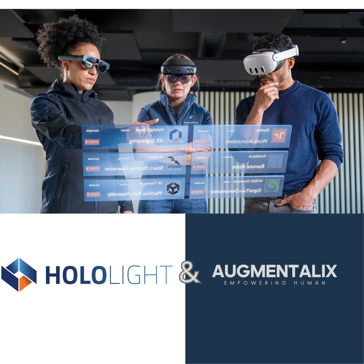 Augmentalix et Hololight s’associent pour démocratiser le streaming XR industriel