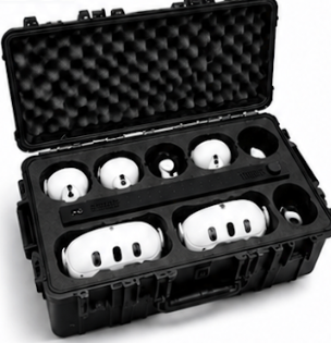 Valise casque VR pour le transport et la recharge de casques de réalité virtuelle